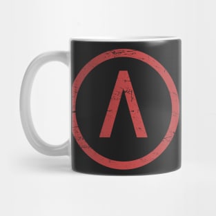 Red Sparta Lambda Symbol Mug